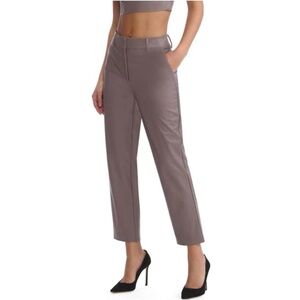 Commando Faux Leather 7/8 Trousers Women’s Size Medium Ash Gray Ankle New NWT